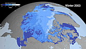Fall & Winter Arctic Sea Ice Thickness