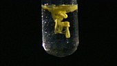 Lead II iodide precipitate