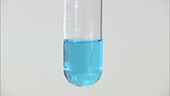 Copper II hydroxide precipitate