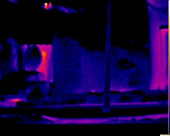Heat loss from houses, thermography