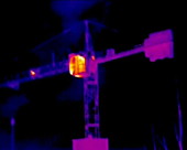 Construction crane, thermography