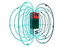 Magnetic field of a bar magnet