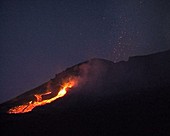 Mt, Etna erupting