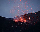 Volcanic eruptions on Mt Etna
