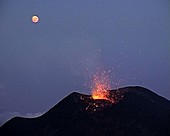 Volcanic eruptions on Mt Etna