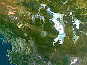 Lake Acraman, satellite view