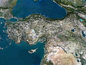 Turkey, satellite view