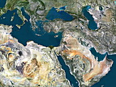 Jerusalem, satellite view