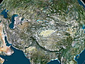 Beijing, satellite view