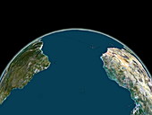 Cape Horn, satellite view