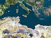 Malta, satellite view