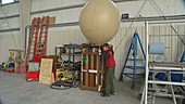 Helium weather balloon