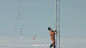 Ionospheric research mast maintenance