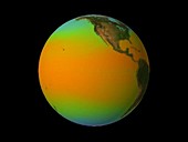 Monthly worldwide sea temperatures