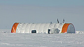 Ice core drill tent, Antarctica