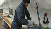 Packing ice core, Antarctica