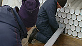 Storing ice core, Antarctica