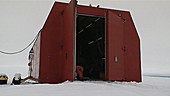 Snow mobile garage, Antarctica