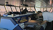 Bridge of Antarctic ship