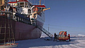 Antarctic supply ship