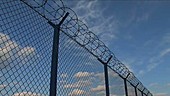 Airport barbed wire timelapse