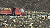 Garbage dump landfill site