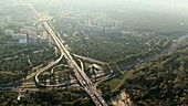 Highway interchange aerial