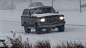 Blizzard in Colorado, USA