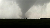 Tornado touching down, Oklahoma, USA