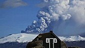 Eyjafjallajokull volcano erupting, 2010