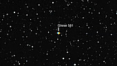 Zoom in to Gliese 581 star