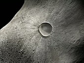 Comet crater after Deep Impact collision