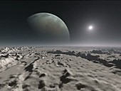 Extrasolar planet from a moon