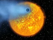 HD 209458b exoplanet evaporating