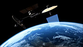 Hubble data being transmitted to Earth