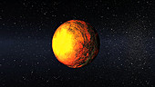 Artist impression of Kepler 10b
