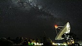 Parkes Observatory under stars, Australia