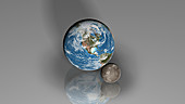 Earth and Mercury compared
