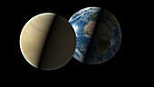 Earth and Venus compared