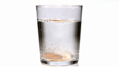 Effervescing tablets in water