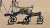 Mars Curiosity rover testing