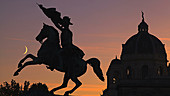 Moonset in Vienna