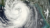 Hurricane Isaac approaching Louisiana