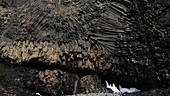 Meltwater on basalt cliffs, Greenland