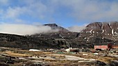 Cloudy valley in spring, Greenland