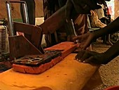Making Aloe turkanensis products, Kenya