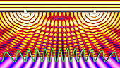 Light diffraction through double slit