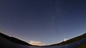 Usk Reservoir at night, timelapse