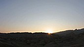 Desert sunset, timelapse
