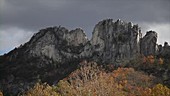 Seneca Rocks in West Virginia